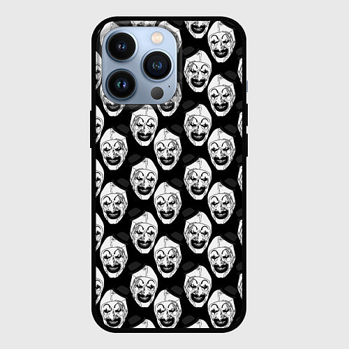 Чехол iPhone 13 Pro Funny terrifier clown Art / 3D-Черный – фото 1