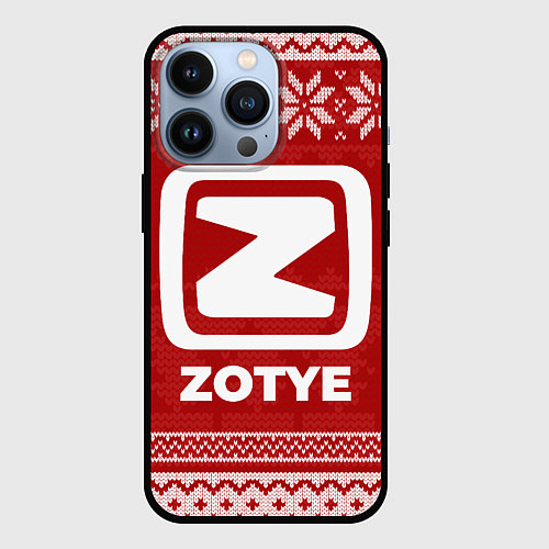 Чехол iPhone 13 Pro Новогодний Zotye / 3D-Черный – фото 1