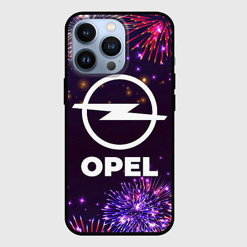 Чехол iPhone 13 Pro Праздничный Opel / 3D-Черный – фото 1