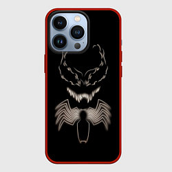 Чехол для iPhone 13 Pro Venom in the dark, цвет: 3D-красный