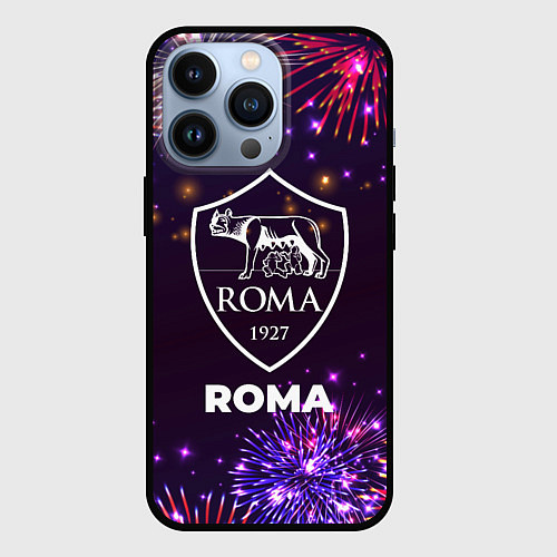 Чехол iPhone 13 Pro Праздничный Roma / 3D-Черный – фото 1