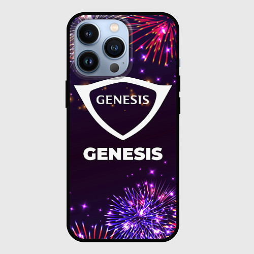 Чехол iPhone 13 Pro Праздничный Genesis / 3D-Черный – фото 1