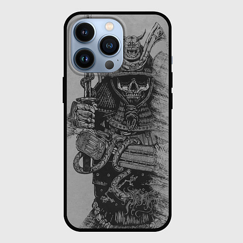Чехол iPhone 13 Pro Призрак Самурай / 3D-Черный – фото 1