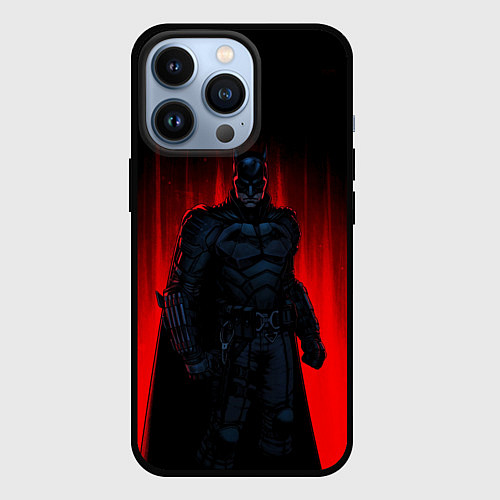 Чехол iPhone 13 Pro Batman - Robert Pattinson / 3D-Черный – фото 1