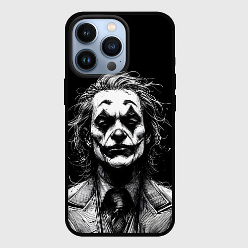 Чехол iPhone 13 Pro Joker - clown / 3D-Черный – фото 1