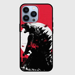 Чехол iPhone 13 Pro Godzilla destroys the city