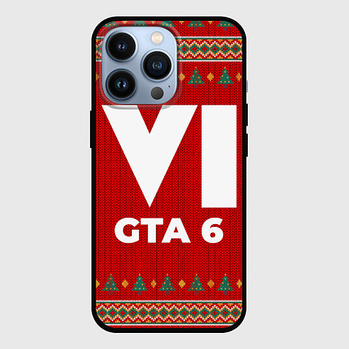 Чехол iPhone 13 Pro GTA 6 new year / 3D-Черный – фото 1