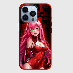 Чехол iPhone 13 Pro Zero Two anime sexy