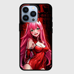 Чехол iPhone 13 Pro Zero Two anime sexy