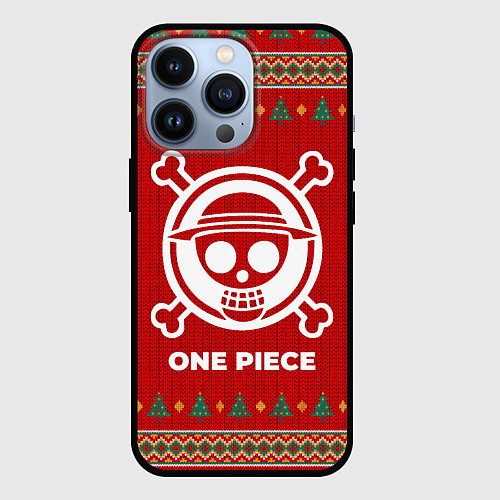 Чехол iPhone 13 Pro One Piece new year / 3D-Черный – фото 1