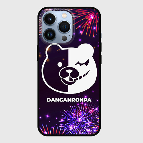 Чехол iPhone 13 Pro Праздничный Danganronpa / 3D-Черный – фото 1