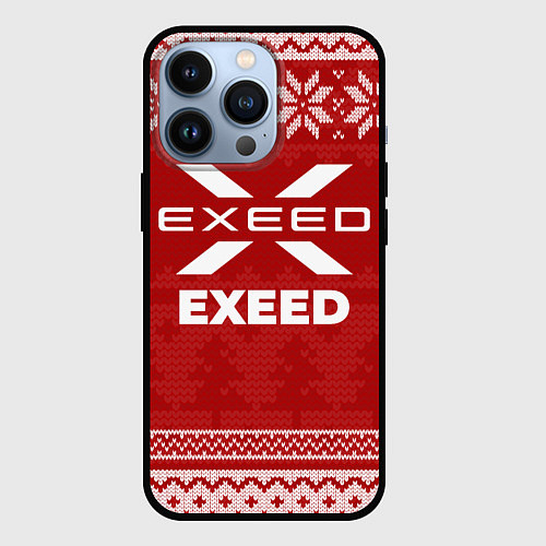 Чехол iPhone 13 Pro Новогодний Exeed / 3D-Черный – фото 1