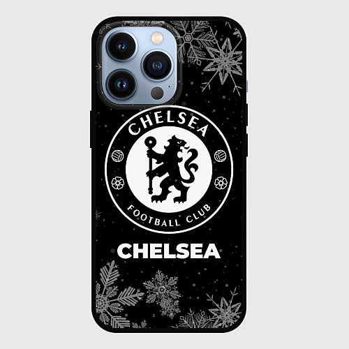 Чехол iPhone 13 Pro Снежный Chelsea / 3D-Черный – фото 1