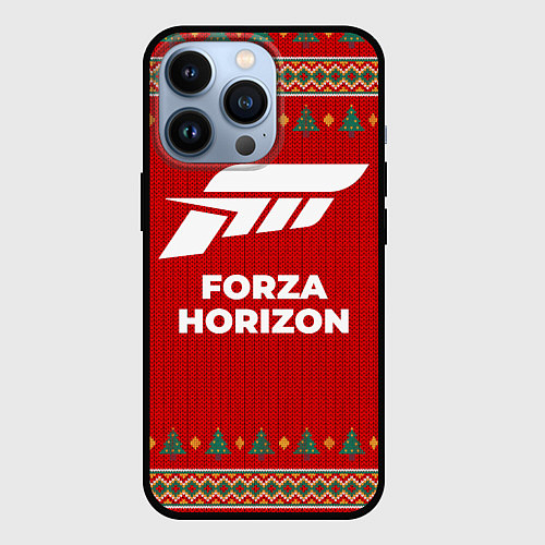 Чехол iPhone 13 Pro Forza Horizon new year / 3D-Черный – фото 1