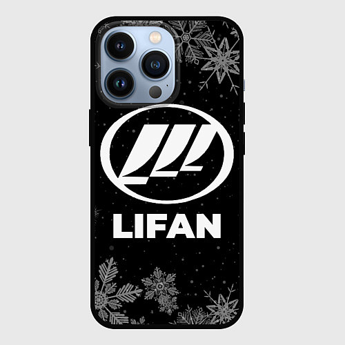 Чехол iPhone 13 Pro Снежный Lifan / 3D-Черный – фото 1