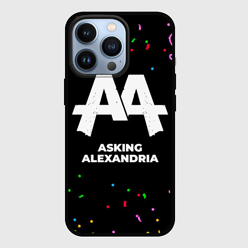 Чехол iPhone 13 Pro Asking Alexandria конфети / 3D-Черный – фото 1