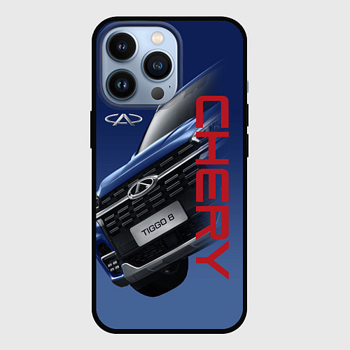 Чехол iPhone 13 Pro Chery / 3D-Черный – фото 1