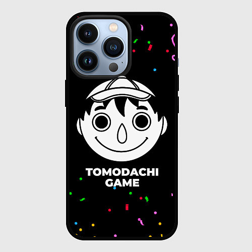 Чехол iPhone 13 Pro Tomodachi Game конфети / 3D-Черный – фото 1