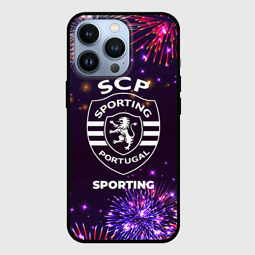 Чехол iPhone 13 Pro Праздничный Sporting / 3D-Черный – фото 1