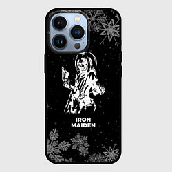 Чехол iPhone 13 Pro Снежный Iron Maiden