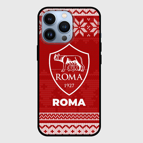 Чехол iPhone 13 Pro Новогодний Roma / 3D-Черный – фото 1