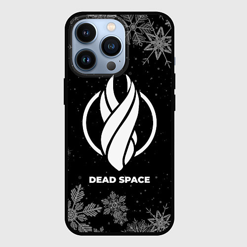 Чехол iPhone 13 Pro Снежный Dead Space / 3D-Черный – фото 1