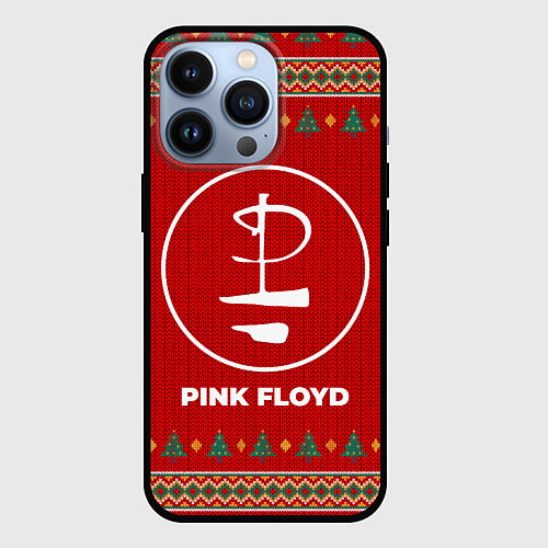 Чехол iPhone 13 Pro Pink Floyd new year / 3D-Черный – фото 1