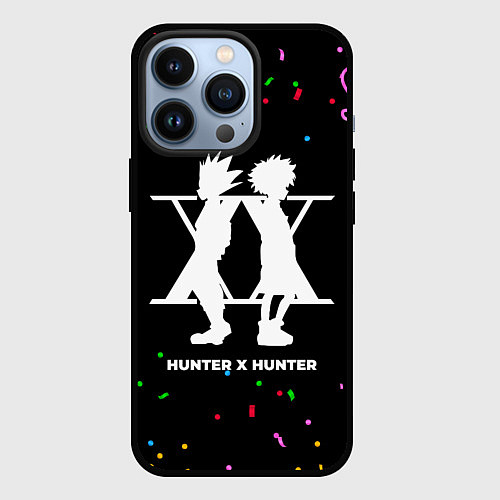 Чехол iPhone 13 Pro Hunter x Hunter конфети / 3D-Черный – фото 1