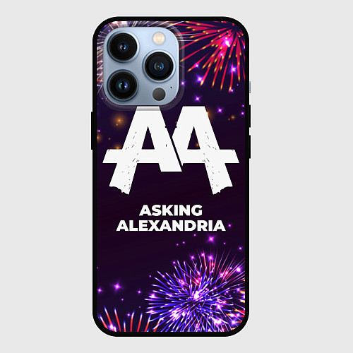 Чехол iPhone 13 Pro Праздничный Asking Alexandria / 3D-Черный – фото 1