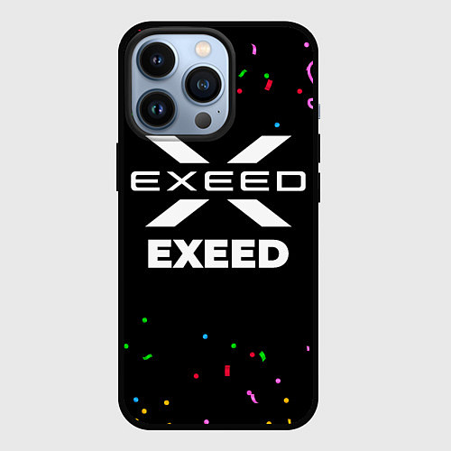 Чехол iPhone 13 Pro Exeed конфети / 3D-Черный – фото 1