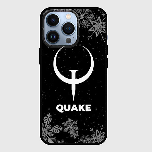 Чехол iPhone 13 Pro Снежный Quake / 3D-Черный – фото 1