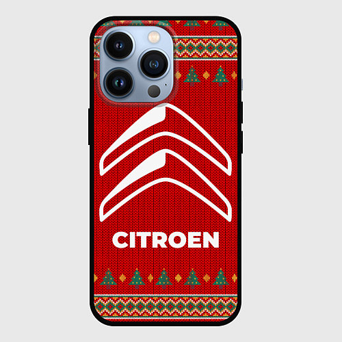 Чехол iPhone 13 Pro Citroen new year / 3D-Черный – фото 1