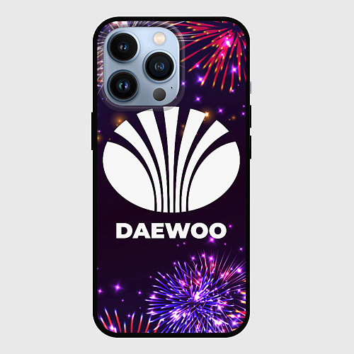 Чехол iPhone 13 Pro Праздничный Daewoo / 3D-Черный – фото 1