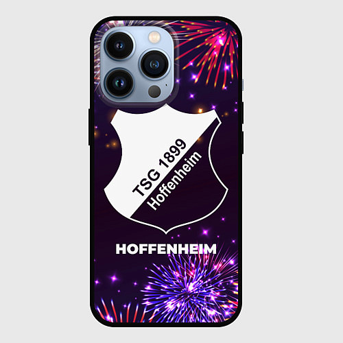 Чехол iPhone 13 Pro Праздничный Hoffenheim / 3D-Черный – фото 1