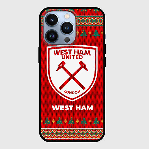 Чехол iPhone 13 Pro West Ham new year / 3D-Черный – фото 1