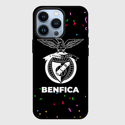 Чехол iPhone 13 Pro Benfica конфети / 3D-Черный – фото 1