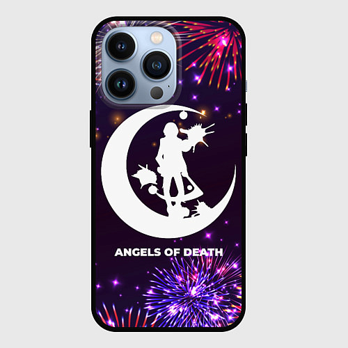 Чехол iPhone 13 Pro Праздничный Angels of Death / 3D-Черный – фото 1