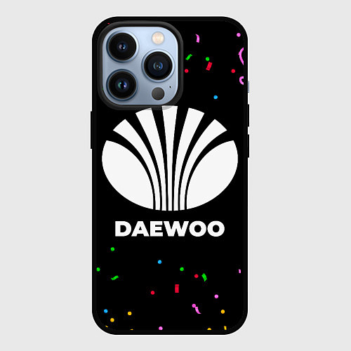 Чехол iPhone 13 Pro Daewoo конфети / 3D-Черный – фото 1