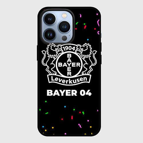 Чехол iPhone 13 Pro Bayer 04 конфети / 3D-Черный – фото 1