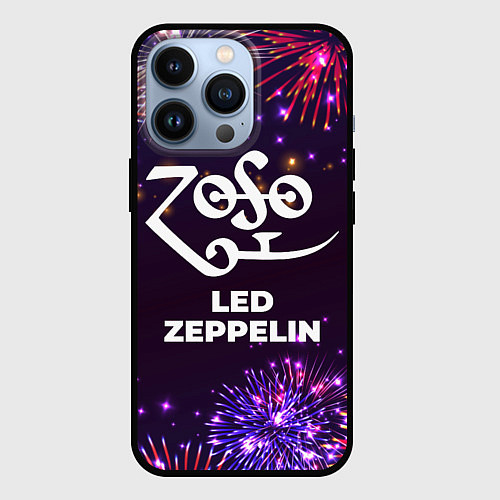 Чехол iPhone 13 Pro Праздничный Led Zeppelin / 3D-Черный – фото 1