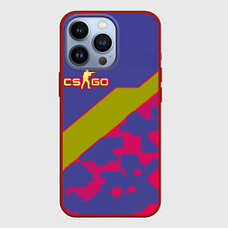 Чехол для iPhone 13 Pro Counter strike camo line, цвет: 3D-красный