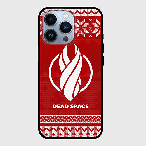 Чехол iPhone 13 Pro Новогодний Dead Space / 3D-Черный – фото 1