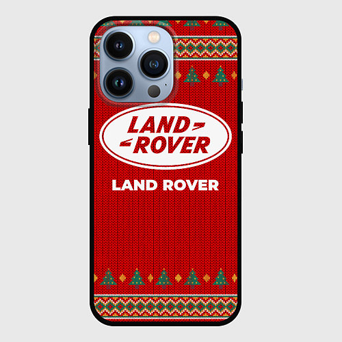 Чехол iPhone 13 Pro Land Rover new year / 3D-Черный – фото 1