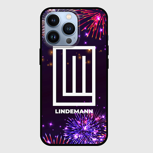 Чехол iPhone 13 Pro Праздничный Lindemann / 3D-Черный – фото 1