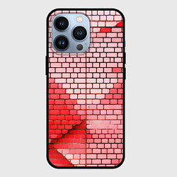 Чехол iPhone 13 Pro Красные кирпичики