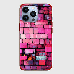 Чехол iPhone 13 Pro Pink bricks