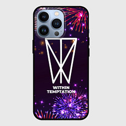 Чехол для iPhone 13 Pro Праздничный Within Temptation, цвет: 3D-черный