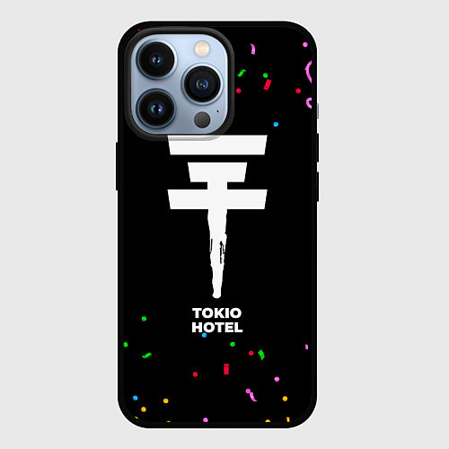 Чехол iPhone 13 Pro Tokio Hotel конфети / 3D-Черный – фото 1