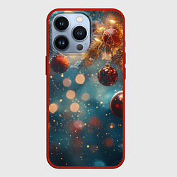 Чехол iPhone 13 Pro Новый год боке стиль