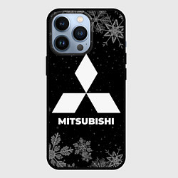 Чехол iPhone 13 Pro Снежный Mitsubishi